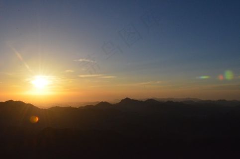 太阳,日出,西奈,山顶,天空,云 太阳,日出,西奈,山顶,天空,云