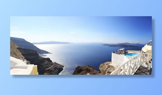 海，圣托里尼岛，希腊，假期，蓝色，白色，岛