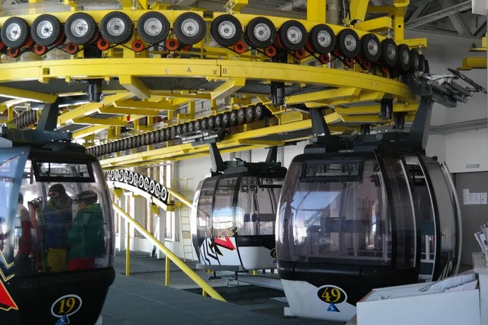 吊船，缆车，Fimbabahn，重定向，黄色