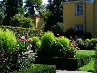 鲜花，橘园，城堡Benrath，城堡