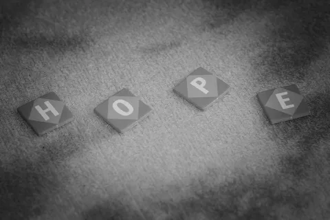 题字，希望，刻字，黑白色，文本