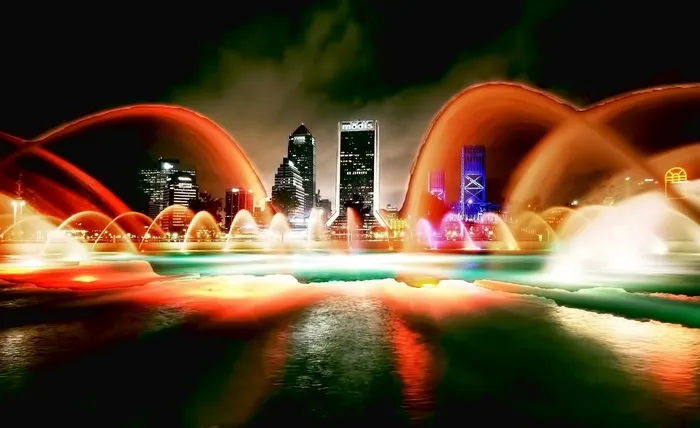杰克逊维尔，佛罗里达，城市景观，天际线，市中心