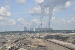 电站，矿山，褐煤，Zwałowisko，堆，意见