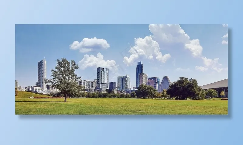 城市，天际线，摩天大楼，现代，建筑物
