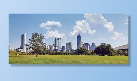 城市，天际线，摩天大楼，现代，建筑物