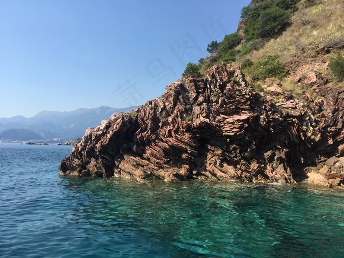 海，黑山，旅行，自然，悬崖
