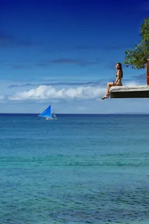 海，风景，蓝天，白云，波浪