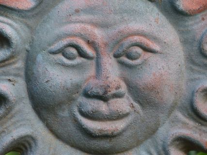 太阳，装饰，无花果，装饰，声音，陶瓷，花园