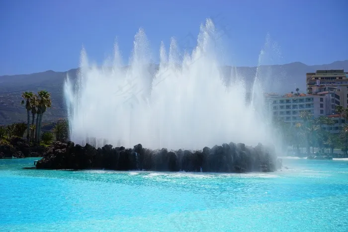 喷泉，水景，喷泉，水
