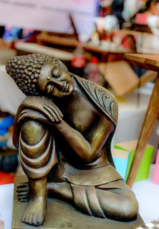 佛，佛头，修道院，佛教，雕像