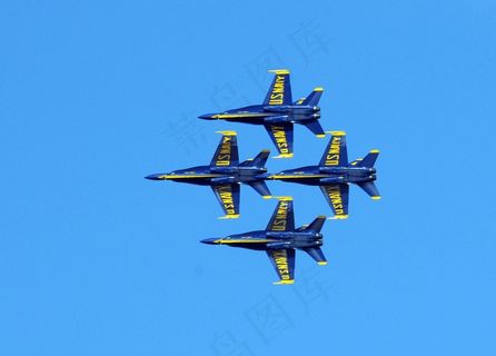 航展，飞机，蓝色天使，示范，团队