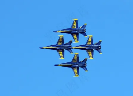 航展，飞机，蓝色天使，示范，团队