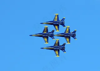 航展，飞机，蓝色天使，示范，团队