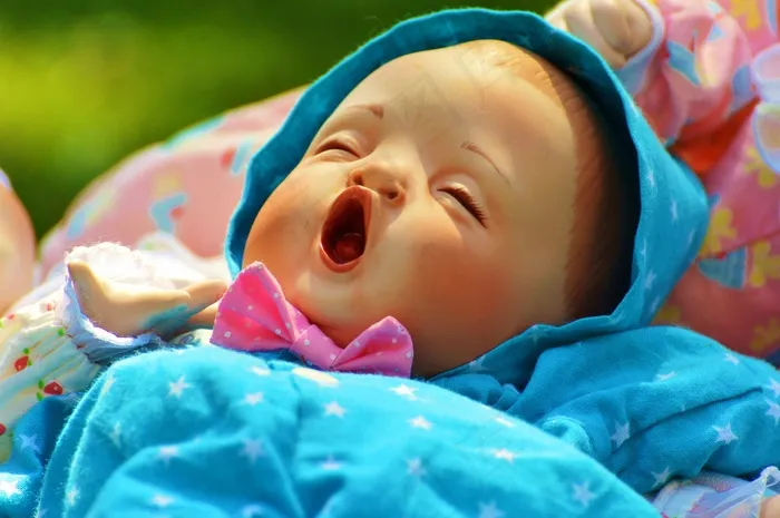 婴儿，睡眠，打哈欠，闭着眼睛，和平，可爱，婴儿