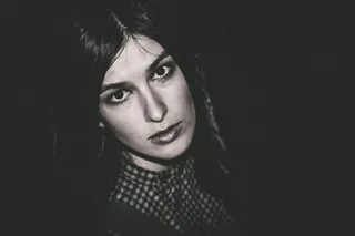 模型，女孩，连衣裙，视图，美女，黑暗的背景