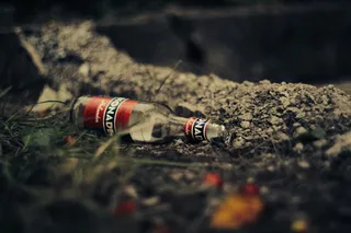 瓶，葫芦，脏，石头，垃圾，假