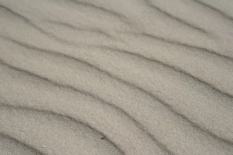 海滩，沙子，风结构在沙子，沙漠