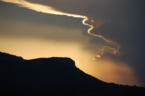 天空,傍晚的天空,云 天空,傍晚的天空,云