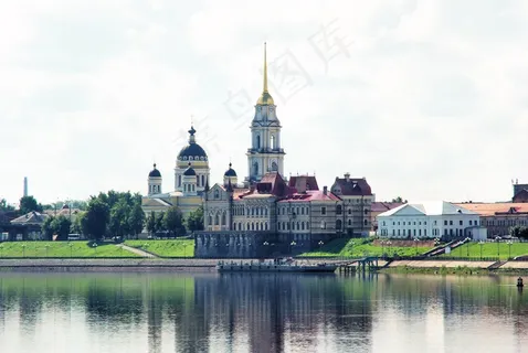 雷宾斯克，伏尔加河，纪念碑，景观