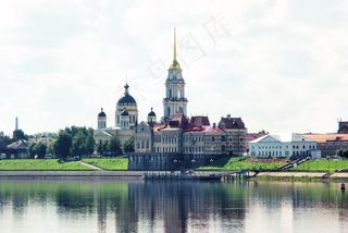 雷宾斯克，伏尔加河，纪念碑，景观