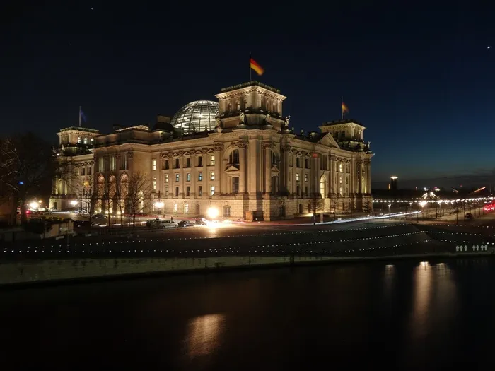 国会大厦，德国，柏林，议会，夜，建筑