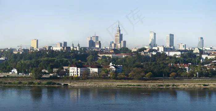 华沙，波兰，城市，维斯瓦，文化宫