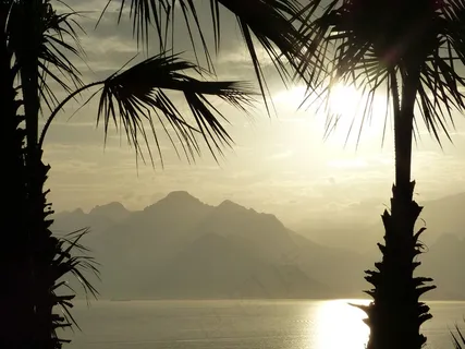 海,Abendstimmung,地平线,山,日落,云 海,Abendstimmung,地平线,山,日落,云