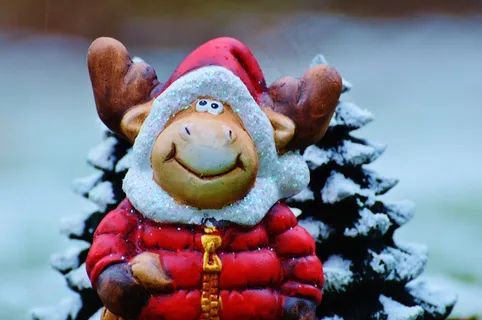 圣诞麋鹿，圣诞节，节日，来临