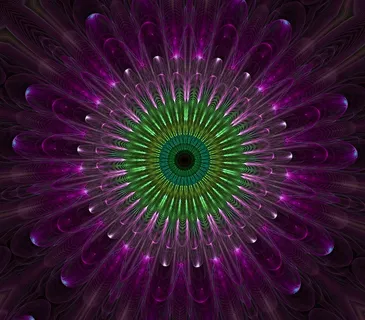 紫色，曼陀罗，分形，玻璃，抽象，数字，艺术