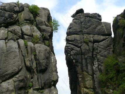 Extermsteine，石头，山，岩，自然