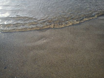 波，清除，水，海滩，沙，谷物，沙粒