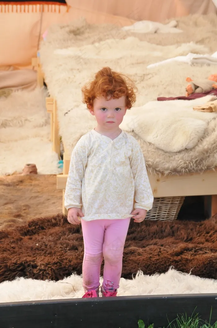 儿童，女孩，红头发