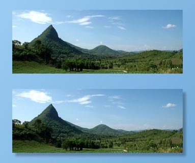 景观，山，泰国，森林，山，意见