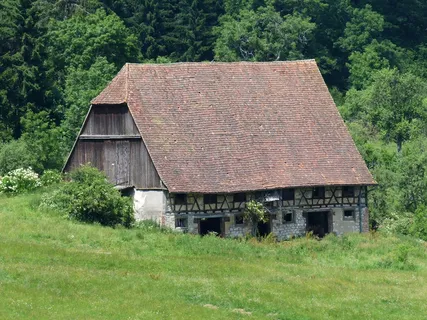 谷仓，Scheuer，农舍，Fachwerkhaus，农场