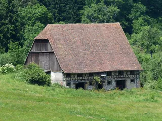 谷仓，Scheuer，农舍，Fachwerkhaus，农场