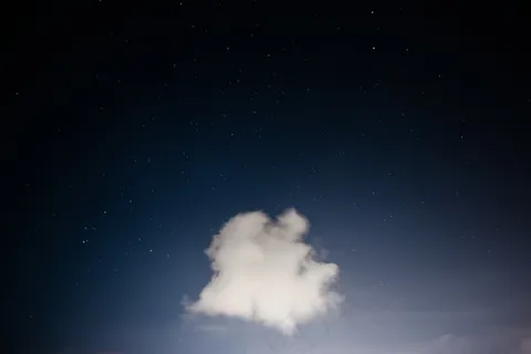 云，星星，天空，夜，蓝色，黑暗，繁星点点，天文学