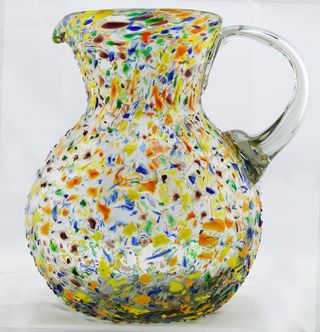 花瓶，投手，玻璃，玻璃艺术，彩色玻璃