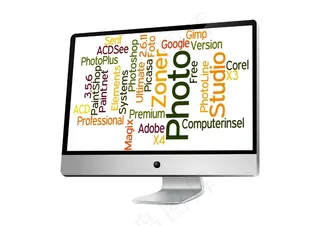 监视器，文字，屏幕，图像编辑