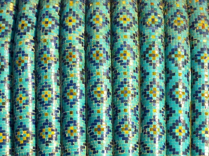 马赛克，图案，巧妙地，绿松石，珐琅，陶瓷