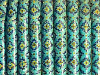 马赛克，图案，巧妙地，绿松石，珐琅，陶瓷