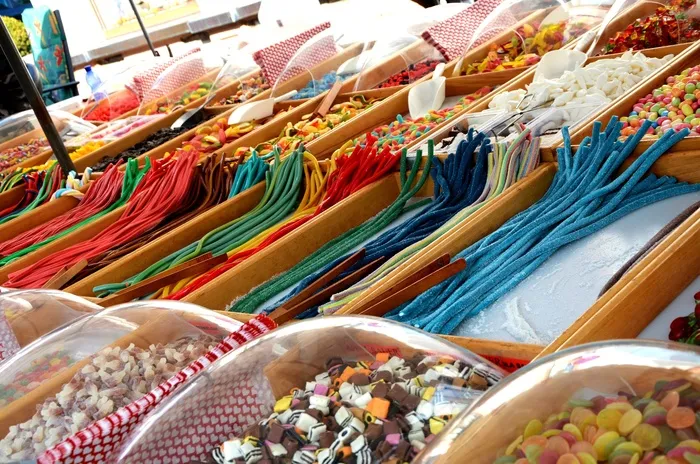 糖果，甜，华美，市场，品牌，颜色，食品