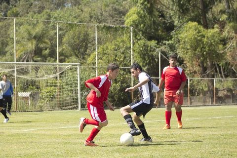 足球，儿童，团队，男孩，体育，幼稚，年轻