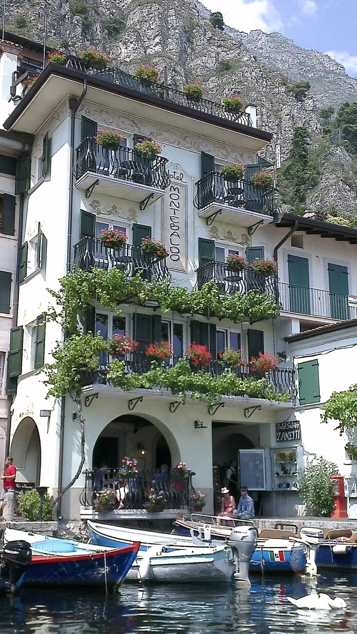 加尔达，加里达河畔利蒙，韦基奥港，水，港口