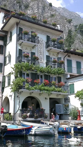 加尔达，加里达河畔利蒙，韦基奥港，水，港口