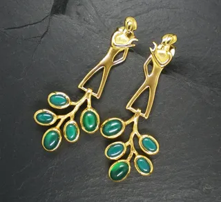 宝石，珠宝，拍摄，黄金，黄金版，耳环