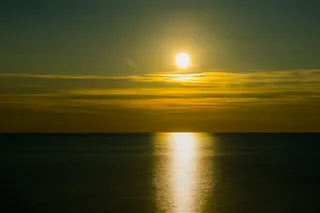 日落，云，海，引导，波罗的海，Abendstimmung