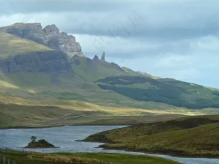 Bendearg，英国，风光，山脉，天际线