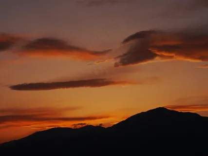 日落,大山,黄昏,云 日落,大山,黄昏,云