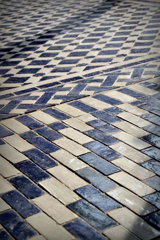 地面，装饰，瓷砖，白色，蓝色