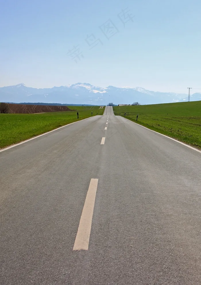 道路，距离，远见，视野，宽阔，距离